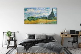 Obraz plexi Art lúčna cyprusu 140x70 cm