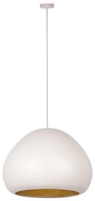 Luster na lanku LAVA 1xE27/15W/230V krémová/zlatá