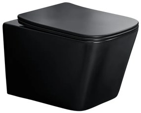 Závesná WC misa Wall Hung čierna