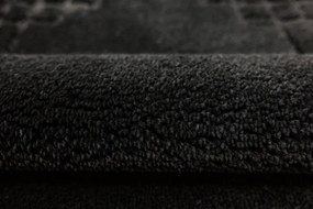 Kúpeľňový koberček Sego čierny, mozaika