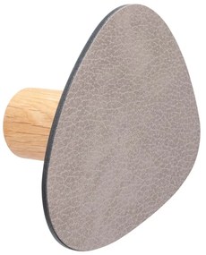 Sivý nástenný oceľový háčik Dot S Bull – LIND DNA