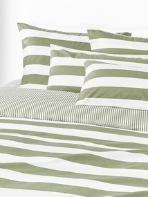 Pruhovaná obojstranná obliečka na paplón z bavlny Lorena
