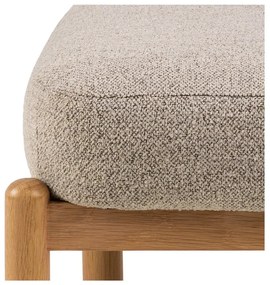 Béžové kreslo z textílie buklé Burley – Actona