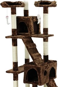 Škrabadlo pro kočky Hawaj 170 cm tmavě hnědá