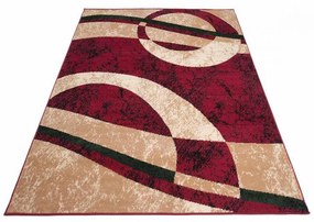 *Kusový koberec PP Ray vínový 250x300cm