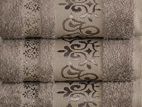 XPOSE® Bambusový uterák CATANIA - svetlo hnedý 50x90 cm