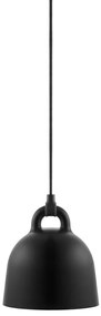 Závesná lampa Bell, extra malá – čierna