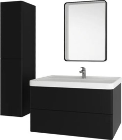 Mereo, Mereo Siena, kúpeľňová skrinka s keramickým umývadlom 101 cm, biela lesk, MER-CN4121