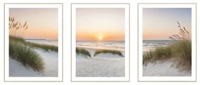 Obrazy v súprave 3 ks 30x40 cm Sunrise on the Beach