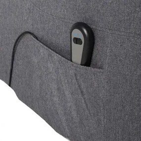 LuxuryForm DESIGN Elektricky polohovateľné televízne kreslo SEMIR - šedé