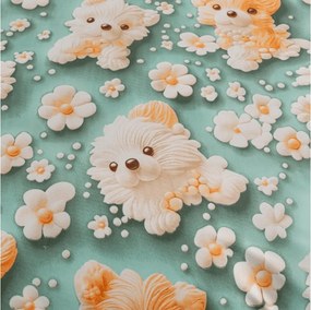 Detské obliečky z mikrovlákna PUPPIFLORA farebné Rozmer obliečky: 70 x 80 cm | 140 x 200 cm