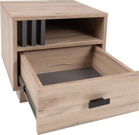 Nočný stolík Almo, dub estana/antracit