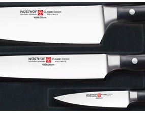 Wüsthof - Sada kuchynských nožov CLASSIC IKON 3 ks čierna