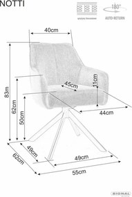 SI Stolička Notti Brego svetlo béžová