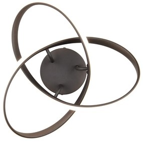 Čierne LED stropné svietidlo Meo – Trio