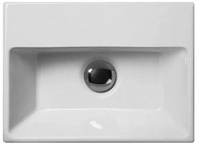 GSI GSI, NORM keramické umývadlo 35x26cm, bez otvoru, biela ExtraGlaze, 8650011