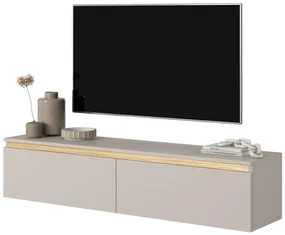 TV skrinka/stolík Sensen 140 (sivobéžová). Vlastná spoľahlivá doprava až k Vám domov. 1099022