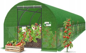 Garden Line 10-segmentový zelený fóliový záhradný tunel 10 x 4 x 2 m