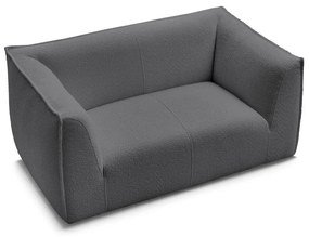 Tmavosivá pohovka z textílie buklé 170 cm Giorgia – Bobochic Paris