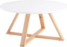 XXXLutz KONFERENČNÝ STOLÍK, biela, farba duba, drevo, kompozitné drevo, 80/80/39 cm MID.YOU - Stolíky do obývačky - 000489006901