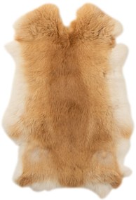 Béžovo-hnedá králičia koža Rabbi - 30*40cm