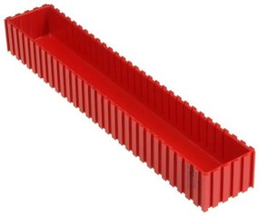 Plastová krabička na náradie 35-50x300 mm, červená