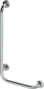 Bemeta Design HELP: Madlo, 890 mm, v tvare L, ľavé, s krytkou, nerez, lesk - 301112041