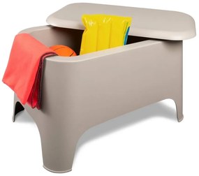 PETRA plastový stôl + box, šedá