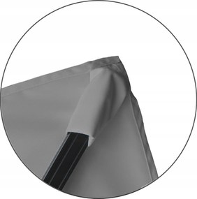 CH Sivý záhradný slnečník s obalom Roma Mini - 2,5x2,5 m