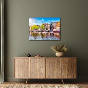 Obraz - Tancujúce domy, Amsterdam (70x50 cm)