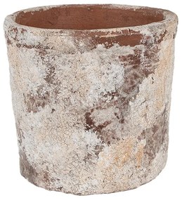 Dekoratívny béžový antik terakotový džbán Teracci - Ø 18*15 cm