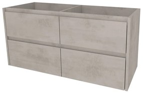 Mereo Opto, kúpeľňová skrinka 121 cm, Multidecor, Chromix strieborný, MER-CN993SACST