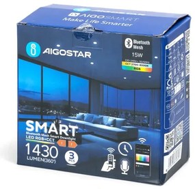 Aigostar -SADA 3x LED RGBW Stm. podhľ. svietidlo MESH 15W/230V 2700K-6500K pr.17cm