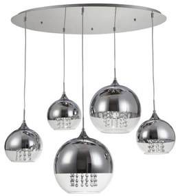 Maytoni P140-PL-170-5-N - Luster na lanku FERMI 5xE27/60W/230V chróm