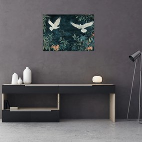 Obraz - Dve holubice (70x50 cm)