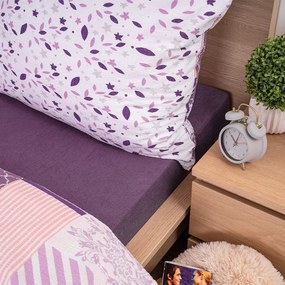 4Home froté prestieradlo fialová, 180 x 200 cm