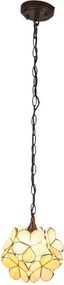 Závesné žlto krémové svetlo Tiffany Bloom - Ø 31 * 91 cm E14 / max 1 * 40W