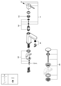 GROHE 33163003 - Umývadlová batéria PLUS 172 mm lesklý chróm
