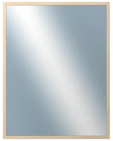 DANTIK - Zrkadlo v rámu, rozmer s rámom 70x90 cm z lišty KASSETTE dub bielený (2861)