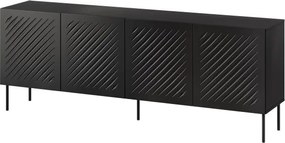 Komoda Siena 200 cm černá