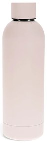 Svetloružová cestovná fľaša z nehrdzavejúcej ocele 500 ml – Rex London