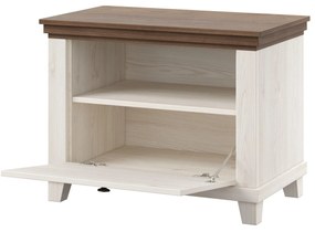 Botník (skrinka na topánky) Navori (popolavá + dub lefkas). Akcia -21%. Vlastná spoľahlivá doprava až k Vám domov. 1091869