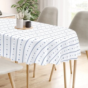 Goldea oválny obrus 100% bavlnené plátno - na mú dušu 140 x 200 cm