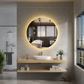 Erga Sofia, okrúhle LED zrkadlo 70cm, 1610 lm, 3 farby svetla, ERG-V01-207-7070