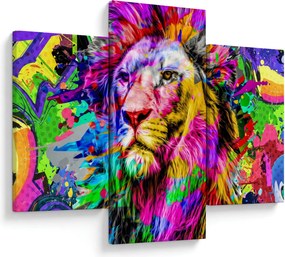 Obraz - 3D obraz leva (90x60 cm)