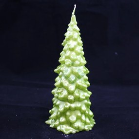 Schetelig Sviečka Vianočný Stromček 21cm, Zelená