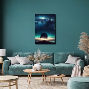 Obraz osamelý strom života v noci