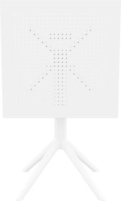 Skladací stôl Sky square - biela