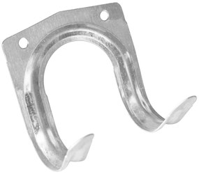 2x kovový závesný hák na náradie BestBerg ZH-7 do záhradných domčekov / strieborná