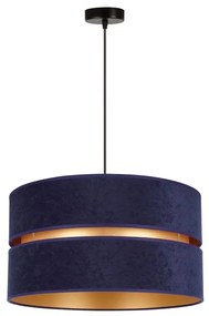Duolla - Luster na lanku DUO 1xE27/15W/230V pr. 40 cm modrá/zlatá